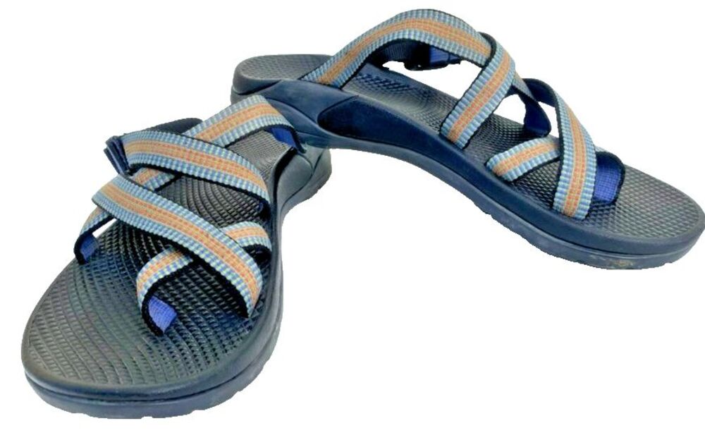 Chaco Z1 Blue Unaweep Strappy Adjustable Outdoor Rubber SANDALS WOMENS 10
